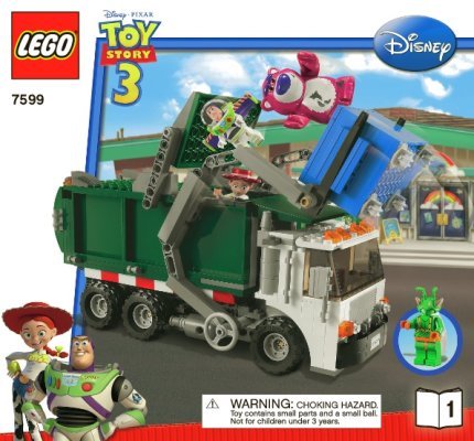 Instrucciones de Construcción - LEGO - 7599 - Garbage Truck Getaway: Page 1