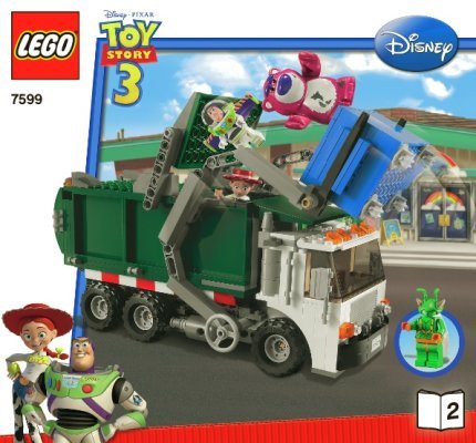 Instrucciones de Construcción - LEGO - 7599 - Garbage Truck Getaway: Page 1