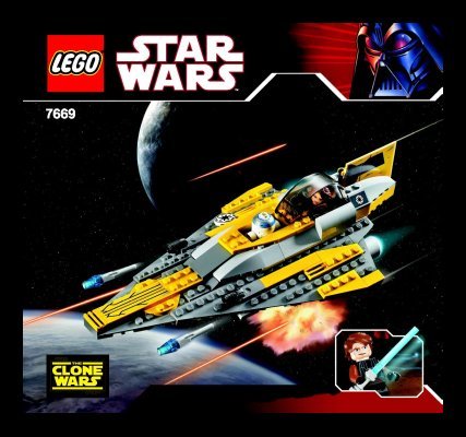 Instrucciones de Construcción - LEGO - 7669 - Anakin's Jedi Starfighter™: Page 1