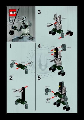 Instrucciones de Construcción - LEGO - 7717 - QUICK Bad Guy Green: Page 1