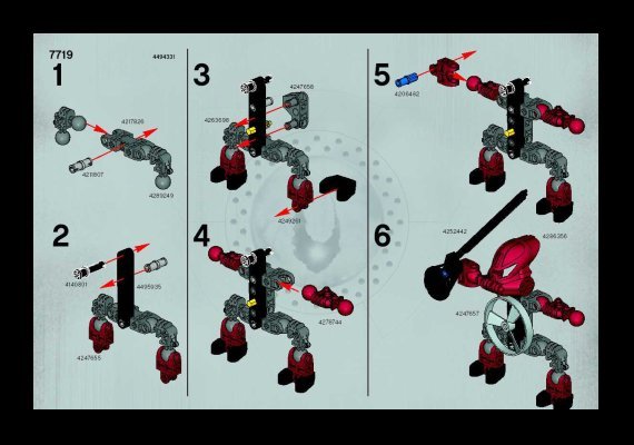 Instrucciones de Construcción - LEGO - 7719 - QUICK Good  Guy Red: Page 1