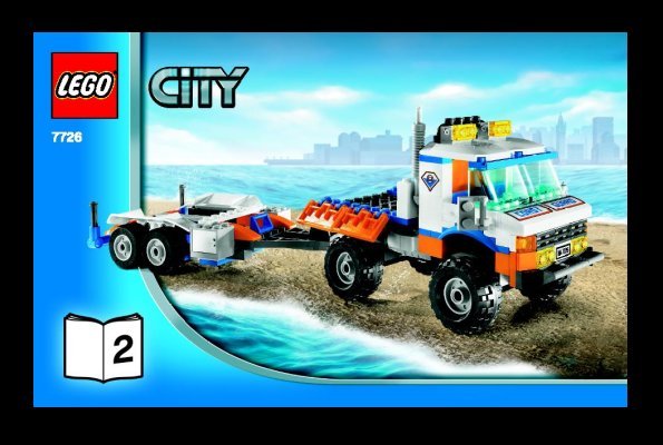 Instrucciones de Construcción - LEGO - 7726 - Coast Guard Truck with Speed Boat: Page 1