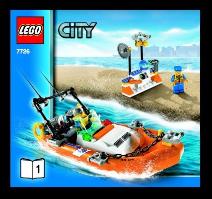 Instrucciones de Construcción - LEGO - 7726 - Coast Guard Truck with Speed Boat: Page 1