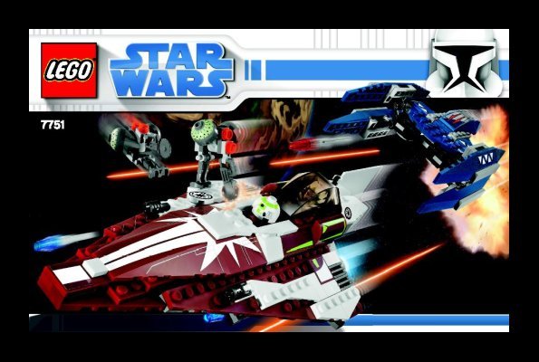 Instrucciones de Construcción - LEGO - 7751 - Ahsoka's Starfighter™ & Droids™: Page 1