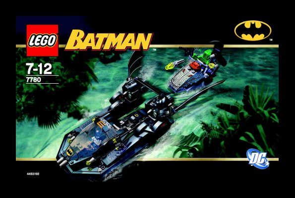 Instrucciones de Construcción - LEGO - 7780 - The Batboat™: Hunt for Killer Croc™: Page 1