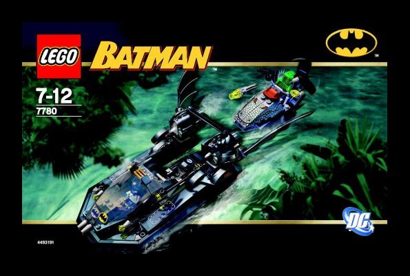 Instrucciones de Construcción - LEGO - 7780 - The Batboat™: Hunt for Killer Croc™: Page 1