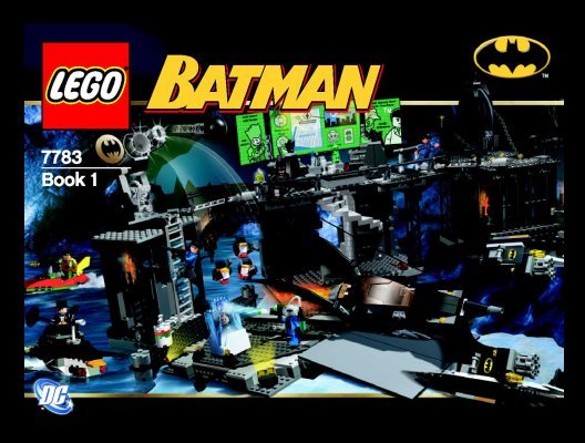 Instrucciones de Construcción - LEGO - 7783 - The Batcave™: The Penguin™ and Mr. Freez: Page 1