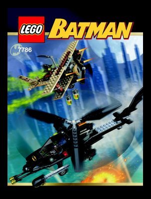 Instrucciones de Construcción - LEGO - 7786 - The Batcopter™: The Chase for Scarecrow: Page 1