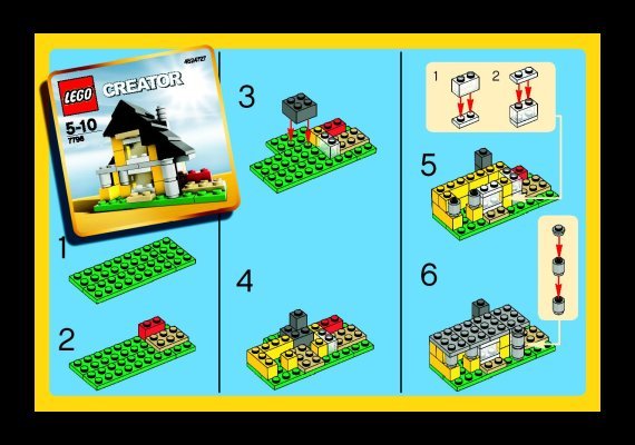 Instrucciones de Construcción - LEGO - 7796 - House: Page 1