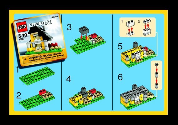 Instrucciones de Construcción - LEGO - 7796 - House: Page 1