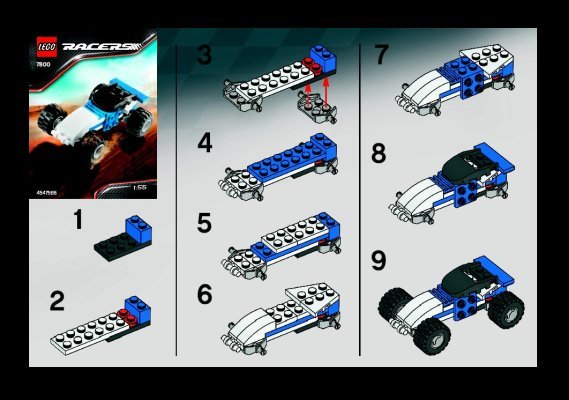 Instrucciones de Construcción - LEGO - 7800 - Off Road Racer: Page 1