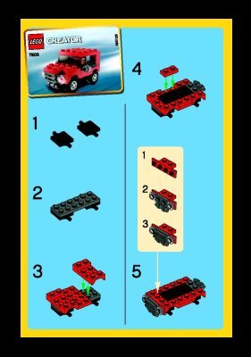 Instrucciones de Construcción - LEGO - 7803 - Jeep: Page 1