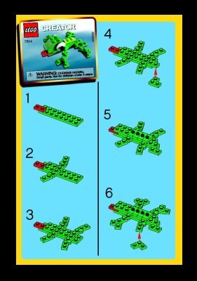 Instrucciones de Construcción - LEGO - 7804 - Lizard: Page 1