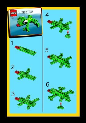 Instrucciones de Construcción - LEGO - 7804 - Lizard: Page 1