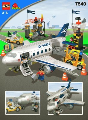 Instrucciones de Construcción - LEGO - 7840 - Airport Action Set: Page 1