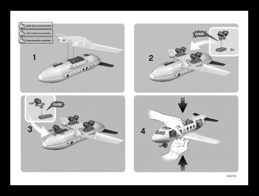 Instrucciones de Construcción - LEGO - 7840 - Airport Action Set: Page 1