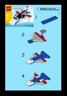 Instrucciones de Construcción - LEGO - 7873 - Jet Plane: Page 1