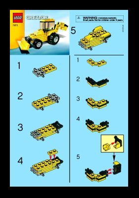 Instrucciones de Construcción - LEGO - 7875 - Digger: Page 1