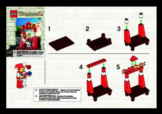 Instrucciones de Construcción - LEGO - 7953 - Jester: Page 1