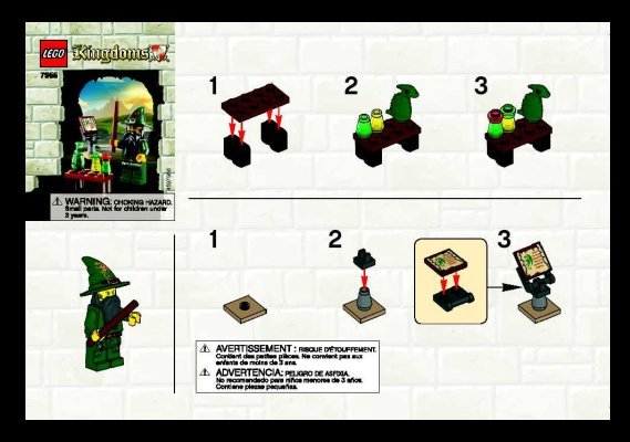 Instrucciones de Construcción - LEGO - 7955 - Wizard: Page 1