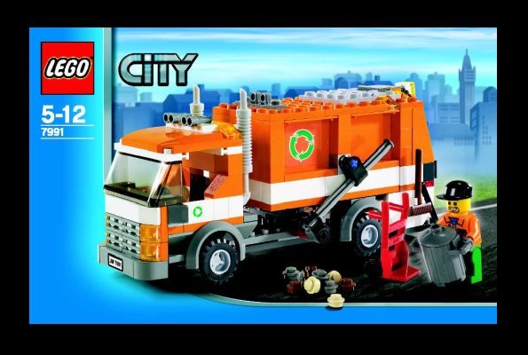 Instrucciones de Construcción - LEGO - 7991 - Garbage Truck: Page 1