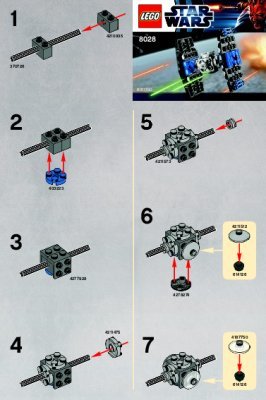 Instrucciones de Construcción - LEGO - 8028 - Mini TIE-Fighter: Page 1