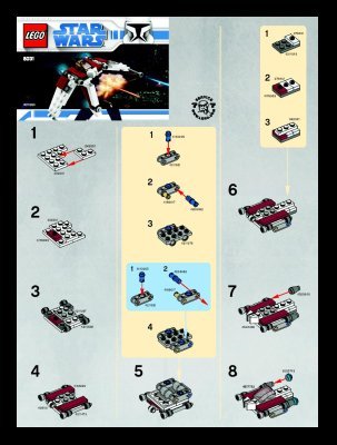 Instrucciones de Construcción - LEGO - 8031 - Mini V-19 Torrent: Page 1