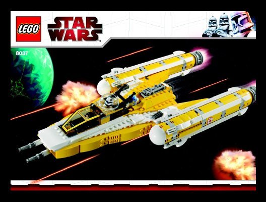 Instrucciones de Construcción - LEGO - 8037 - Anakin's Y-wing Starfighter™: Page 1