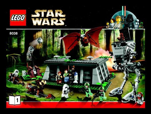 Instrucciones de Construcción - LEGO - 8038 - The Battle of Endor™: Page 1