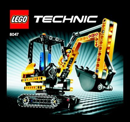 Instrucciones de Construcción - LEGO - 8047 - Compact Excavator: Page 1