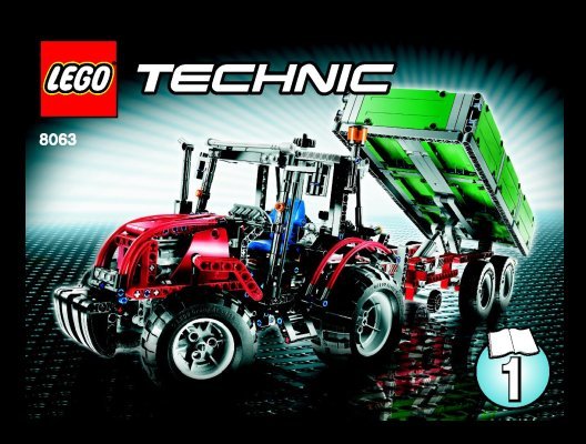 Instrucciones de Construcción - LEGO - 8063 - Tractor with Trailer: Page 1