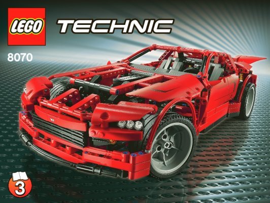 Instrucciones de Construcción - LEGO - 8070 - Supercar: Page 1