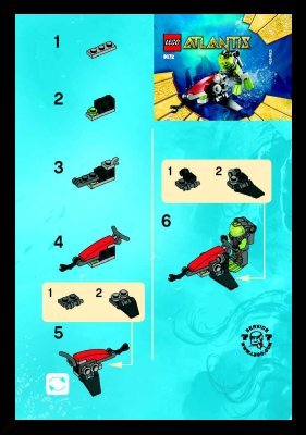 Instrucciones de Construcción - LEGO - 8072 - Sea Jet: Page 1