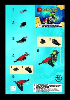 Instrucciones de Construcción - LEGO - 8072 - Sea Jet: Page 1