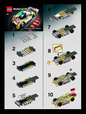 Instrucciones de Construcción - LEGO - 8131 - Raceway Rider: Page 1