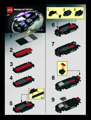 Instrucciones de Construcción - LEGO - 8132 - Night Driver: Page 1