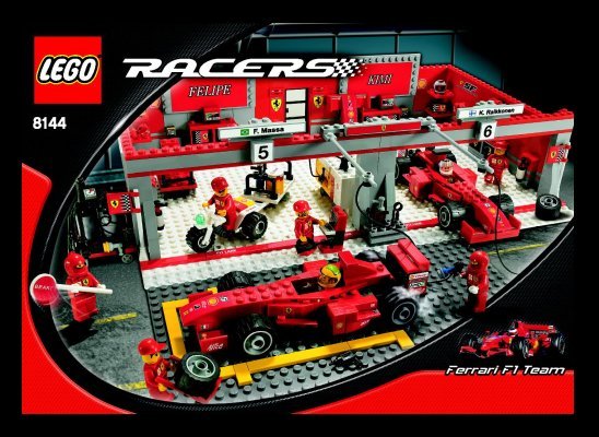 Instrucciones de Construcción - LEGO - 8144 - Ferrari F1 Team: Page 1