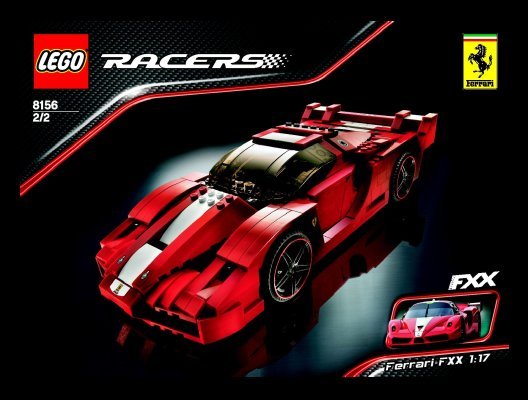 Instrucciones de Construcción - LEGO - 8156 - Ferrari FXX 1:17: Page 1