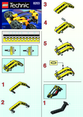 Instrucciones de Construcción - LEGO - 8203 - BOGGIE: Page 1