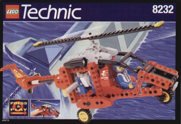 Instrucciones de Construcción - LEGO - 8232 - HELICOPTER WITH PRESS AND PLAY: Page 1