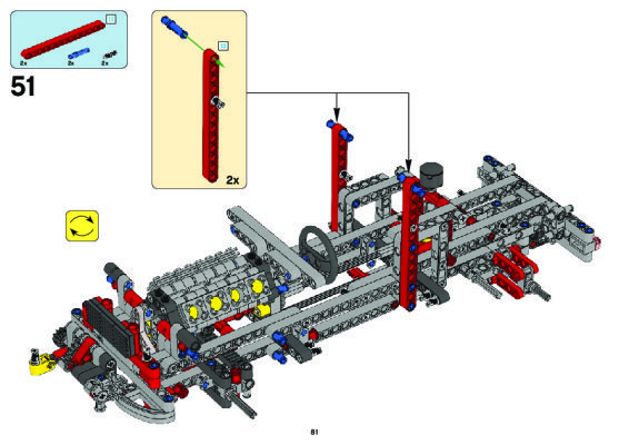 Instrucciones de Construcción - LEGO - 8258 - Crane Truck: Page 1