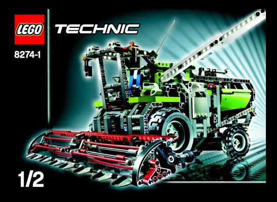 Instrucciones de Construcción - LEGO - 8274 - Combine Harvester: Page 1