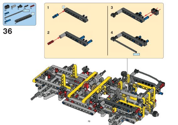 Instrucciones de Construcción - LEGO - 8295 - Telescopic Handler: Page 1