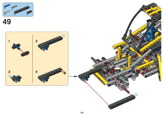 Instrucciones de Construcción - LEGO - 8295 - Telescopic Handler: Page 1