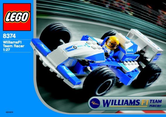 Instrucciones de Construcción - LEGO - 8374 - WilliamsF1 Team Racer 1:27: Page 1