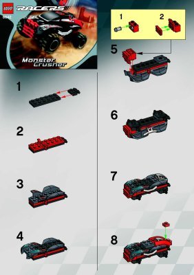 Instrucciones de Construcción - LEGO - 8642 - Monster Crusher: Page 1