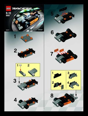 Instrucciones de Construcción - LEGO - 8661 - Carbon Star: Page 1