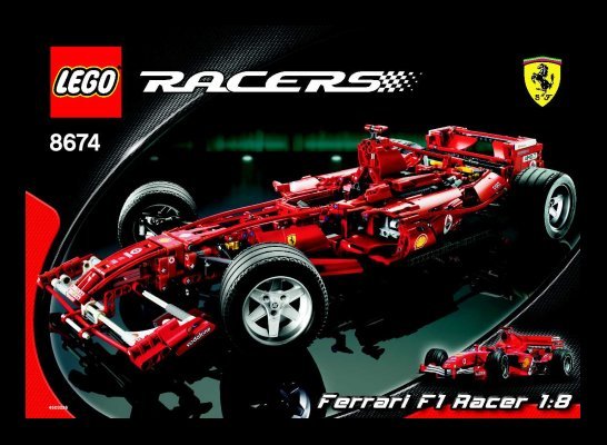 Instrucciones de Construcción - LEGO - 8674 - Ferrari F1 1:8: Page 1