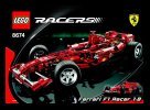 Instrucciones de Construcción - LEGO - 8674 - Ferrari F1 1:8: Page 1