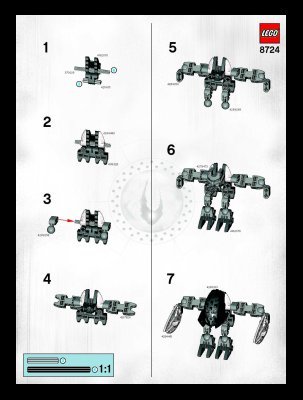 Instrucciones de Construcción - LEGO - 8724 - Garan: Page 1